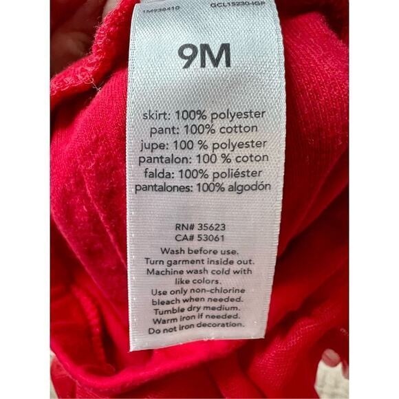 Just One You by Carter's Tutu Tulle Heart Red Leggings 9 months Balletcore Baby - Picture 6 of 7